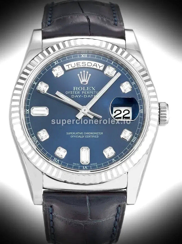 Rolex Day Date 36mm Blue Dial 118139 replica watch