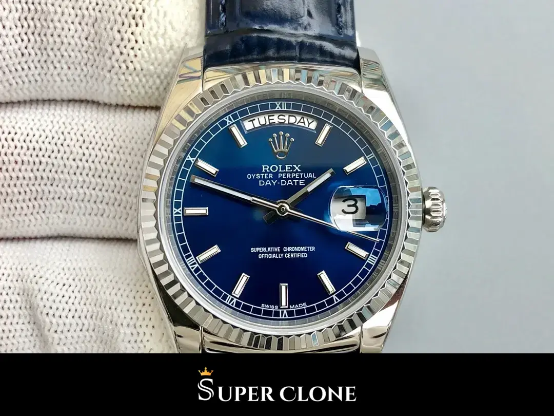 Day-Date 118139HR, sapphire crystal, blue dial