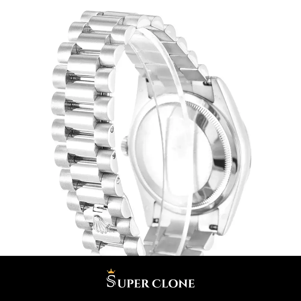 Day-Date 118209, 904l steel case, smooth bezel