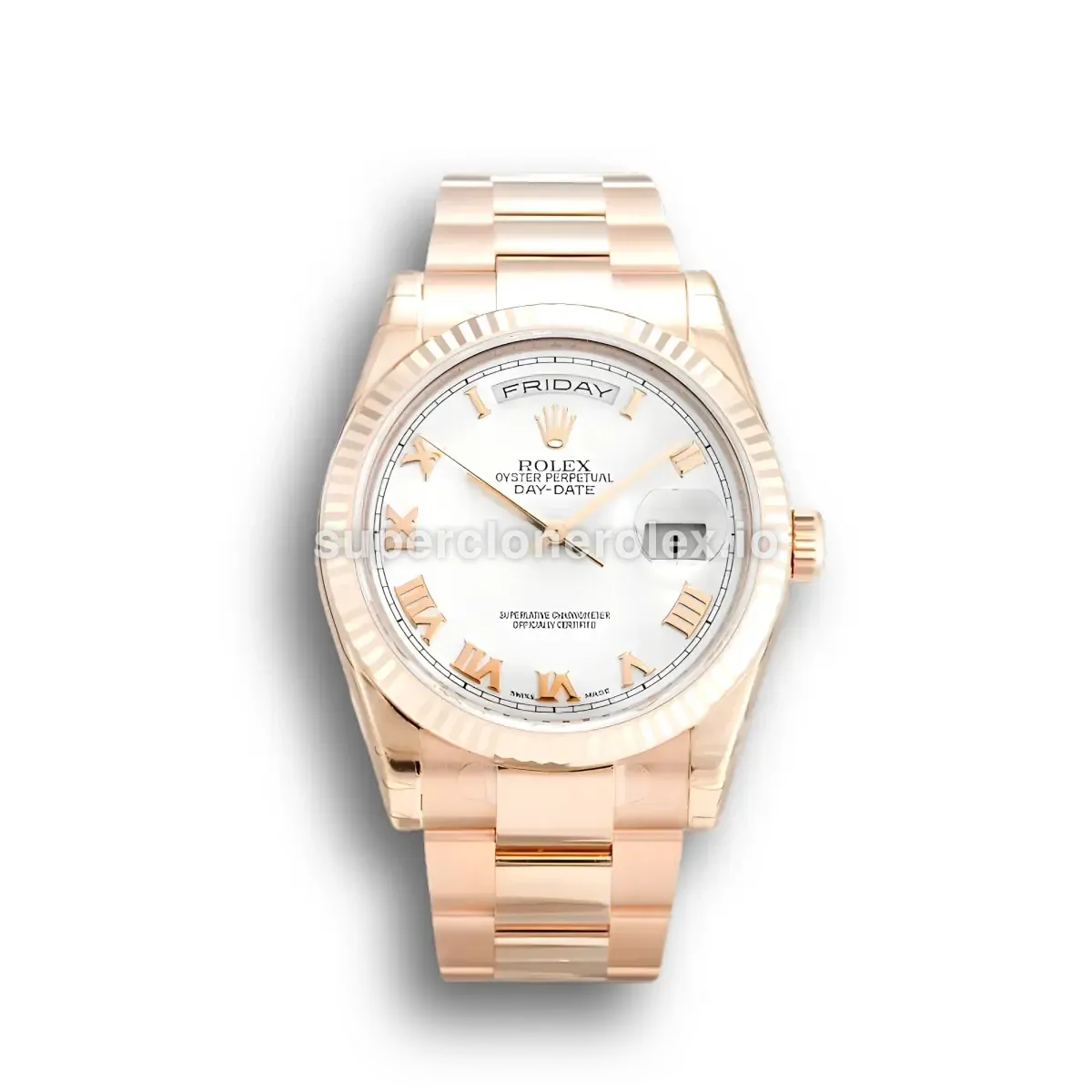 Rolex Day-Date 118235F 36mm White Dial Watch replica watch