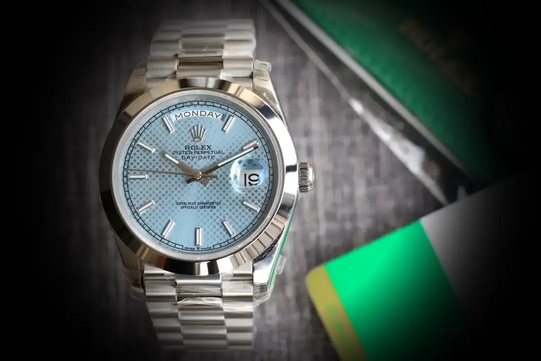 Day-Date 41985 super clone 36mm — dial close-up