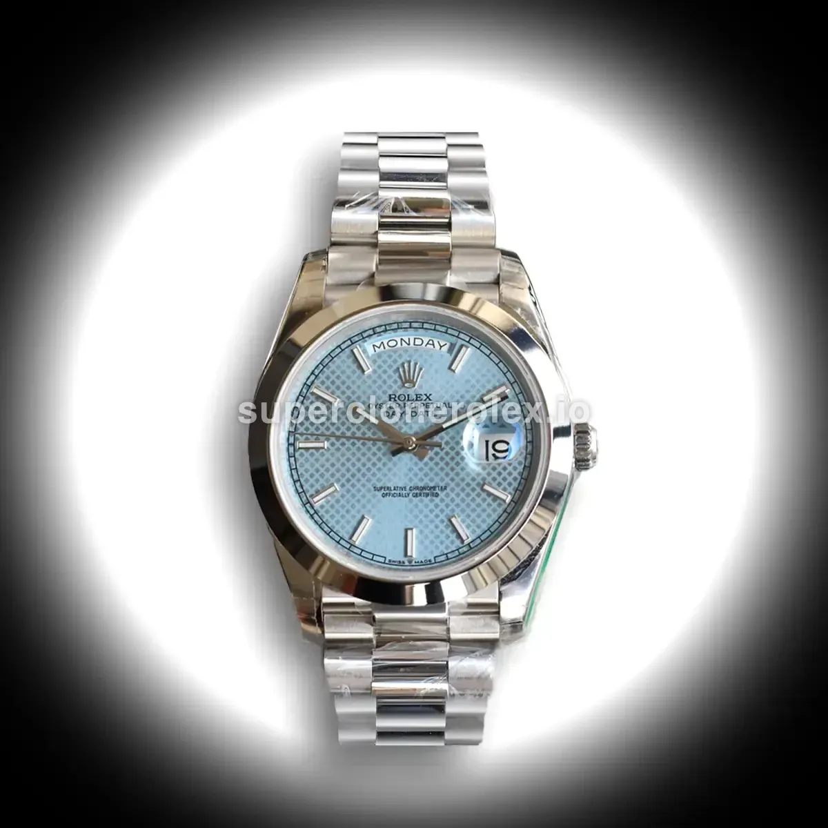 Rolex Day-Date 126331 Ice Blue Motif Dial replica watch