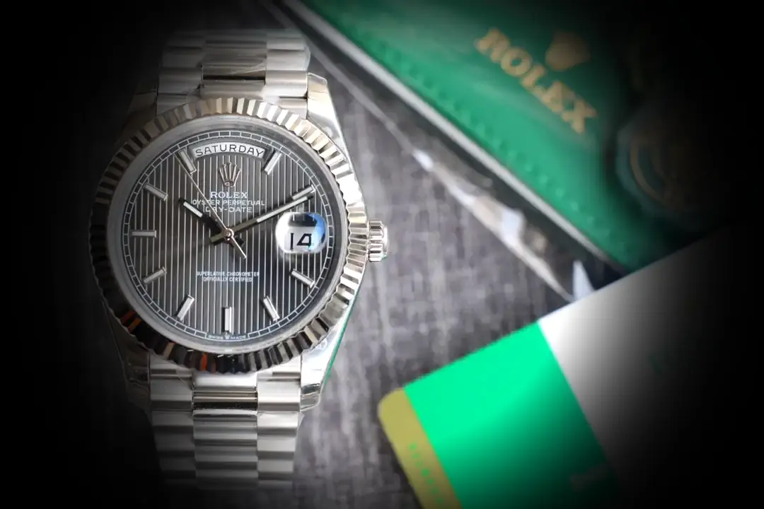 Day-Date 41985 1:1 super clone 36mm — dial close-up