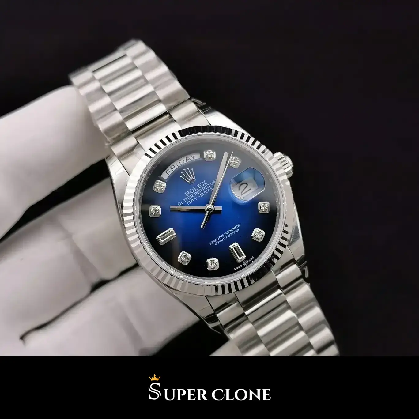 Day-Date 128239, 36mm, 904l steel case