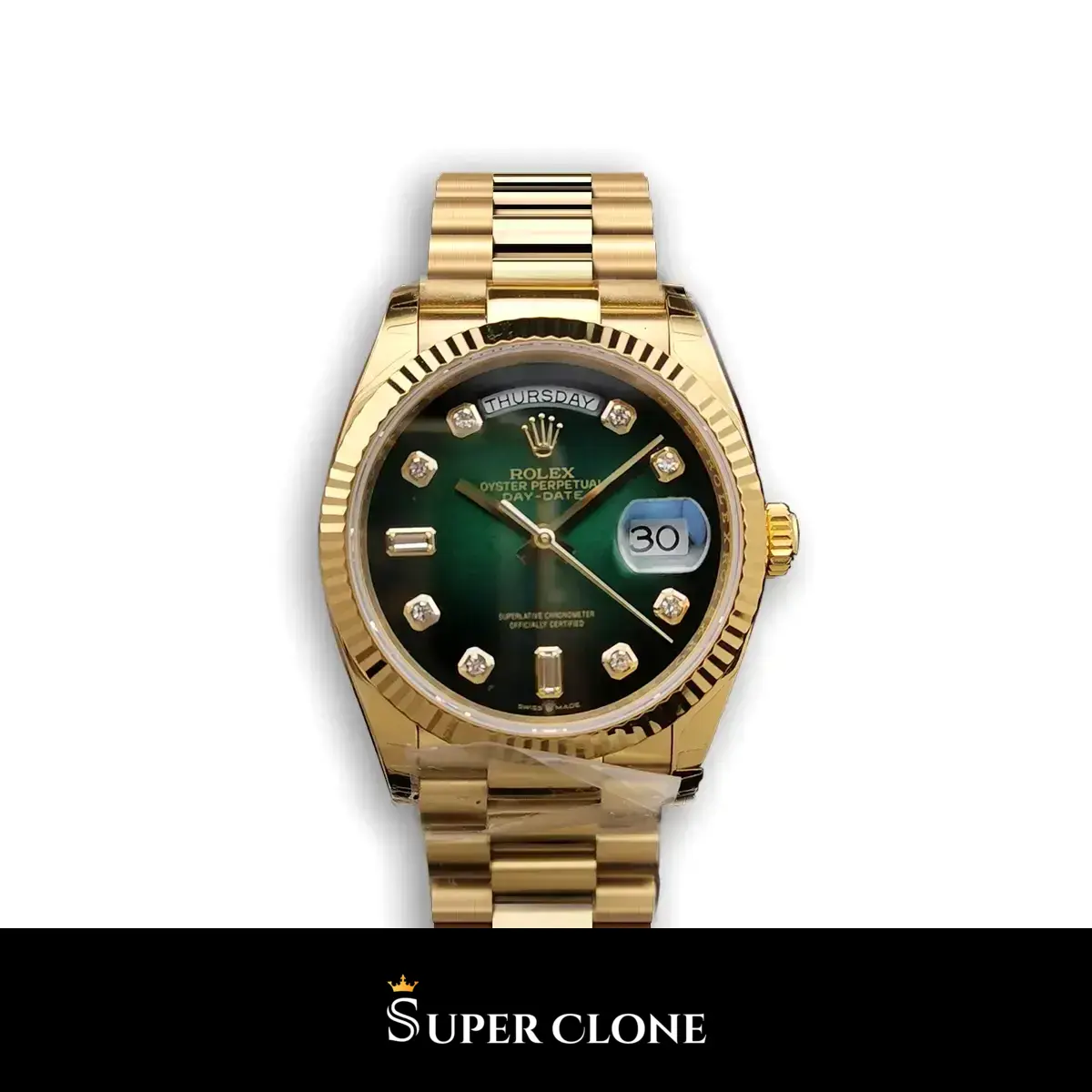 Rolex Day-Date 128238 36mm Green Dial