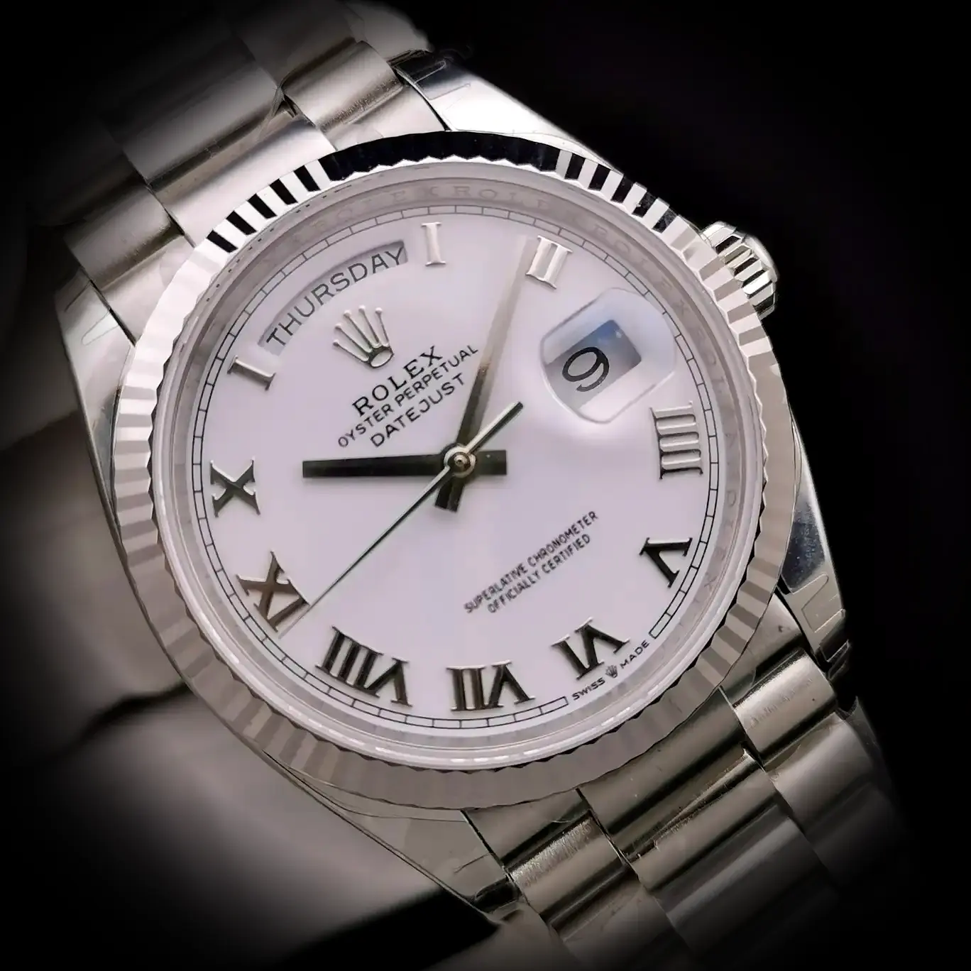 Rolex Day-Date 41985 superclone 36mm — wrist shot