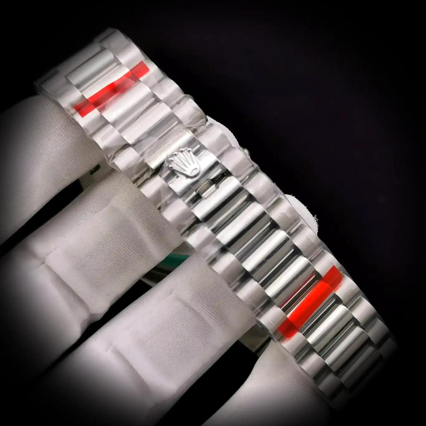 Rolex Day-Date 41985 super clone — lume shot