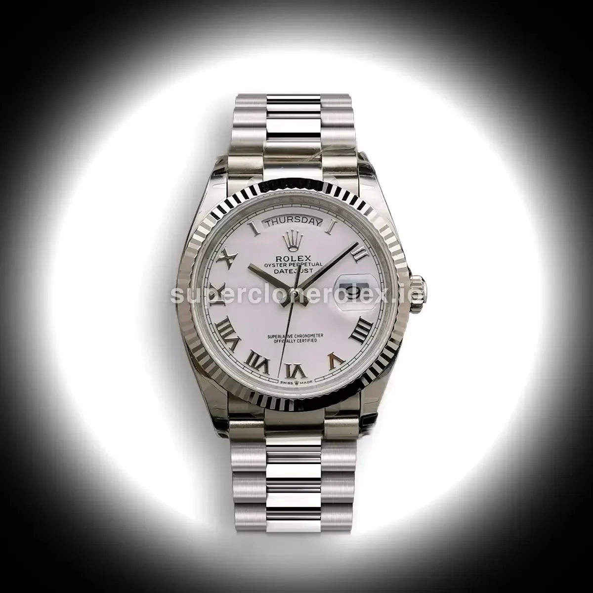 Rolex Day-Date 128238 36mm Roman Numerals replica watch