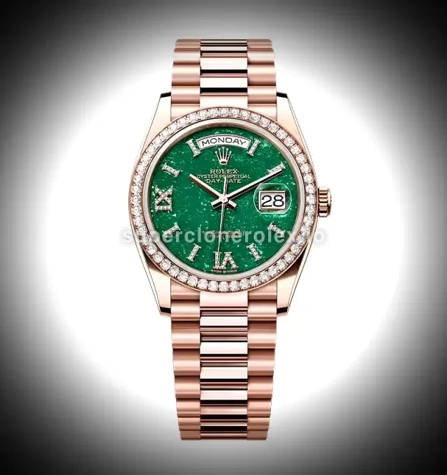 Rolex Day Date 36 Mm Green Dial 128345rbr replica watch