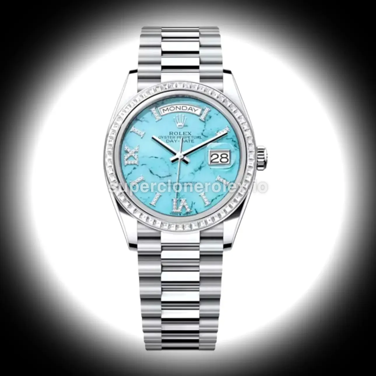 Rolex Day Date 36 Mm Turquoise Dial 128396tbr replica watch