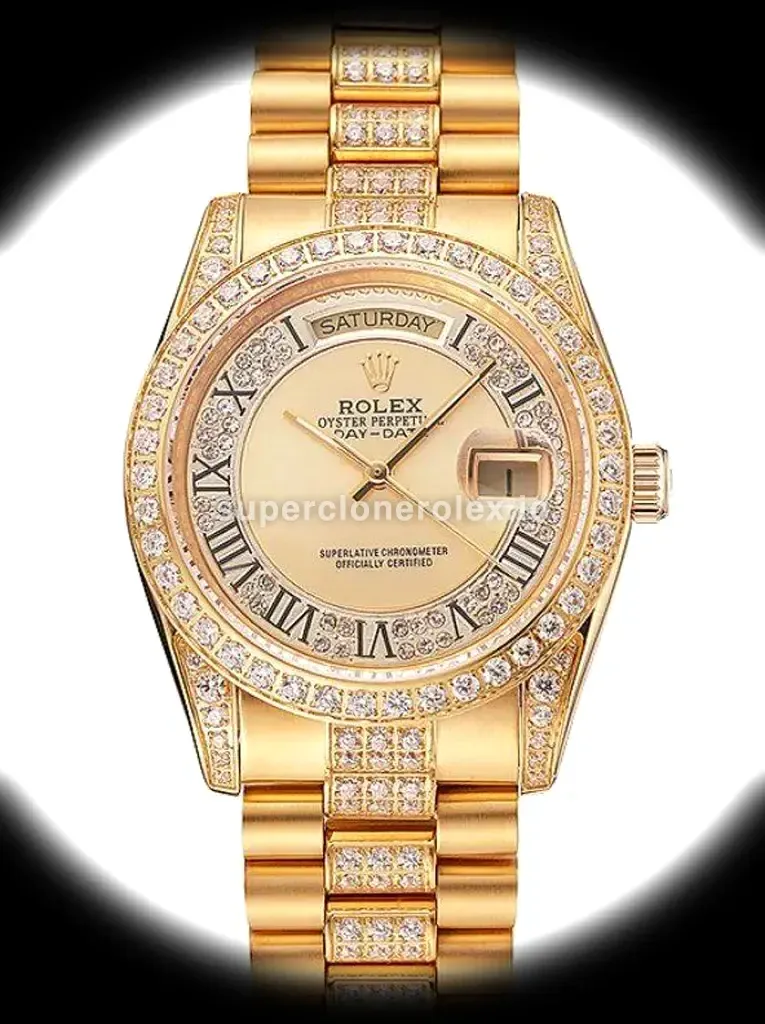 Rolex Day Date 37mm Gold Dial 1453954 replica watch