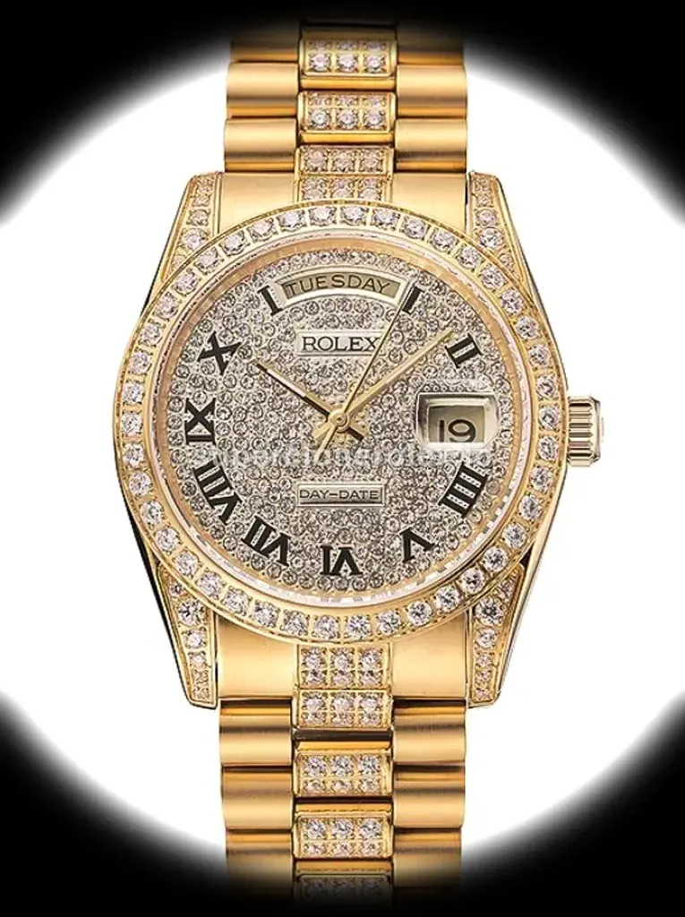 Rolex Day Date 37mm Gold Dial 1453956 replica watch