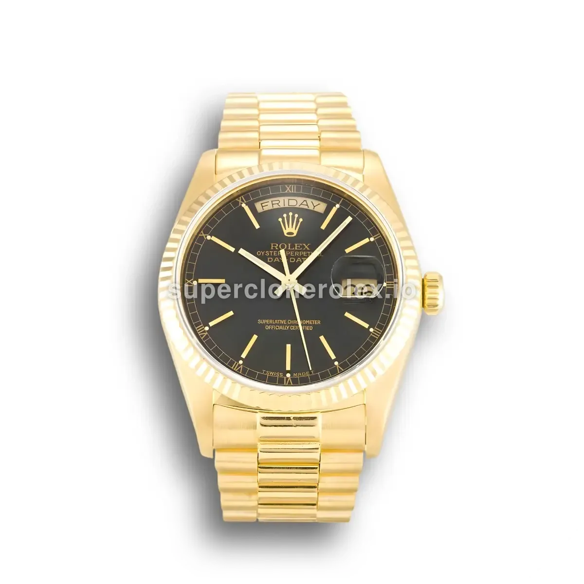 Rolex Day-Date 18038 36mm Black Dial Watch replica watch