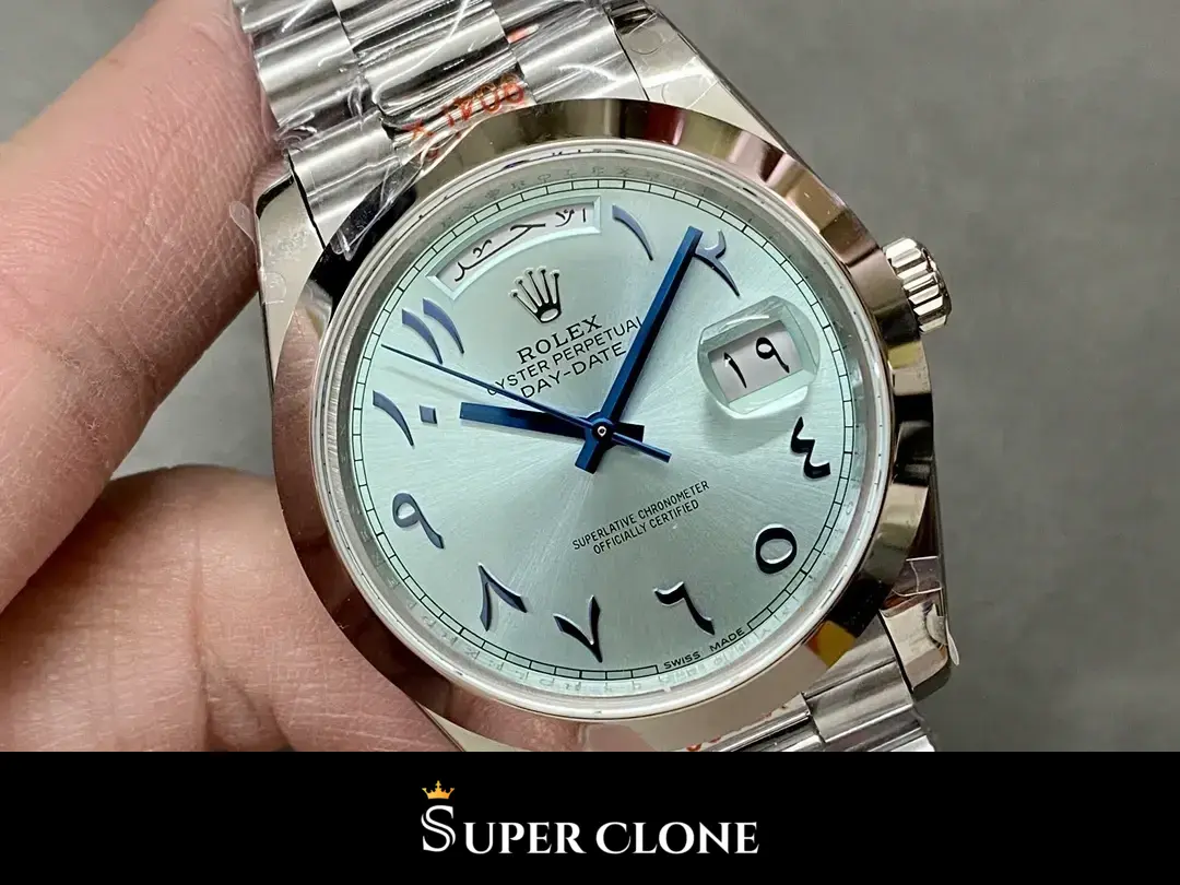 Day-Date 228206, 904l steel case, smooth bezel