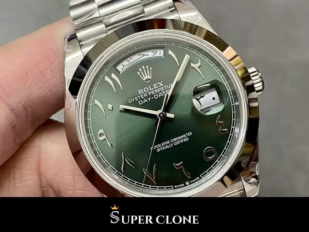 Rolex Day-Date 228206, president bracelet, sapphire crystal