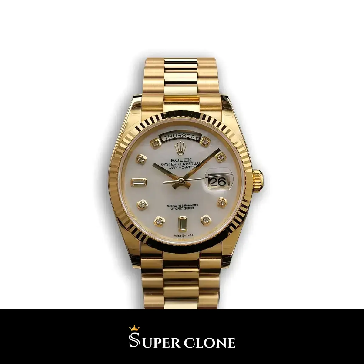 Rolex Day-Date 128238 36mm Mother Of Pearl Dial