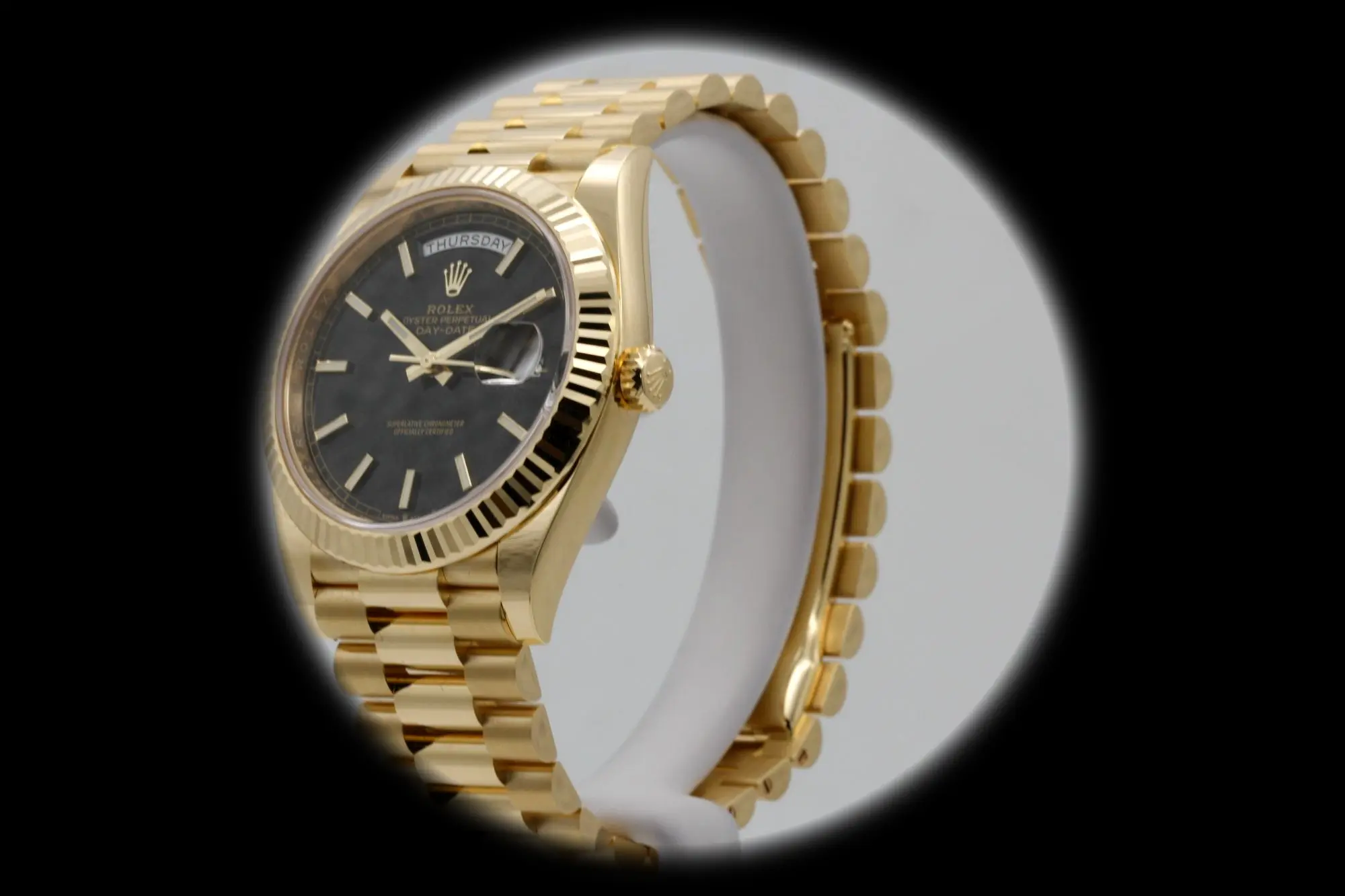 Rolex Day-Date 228238 superclone 40mm — dial close-up