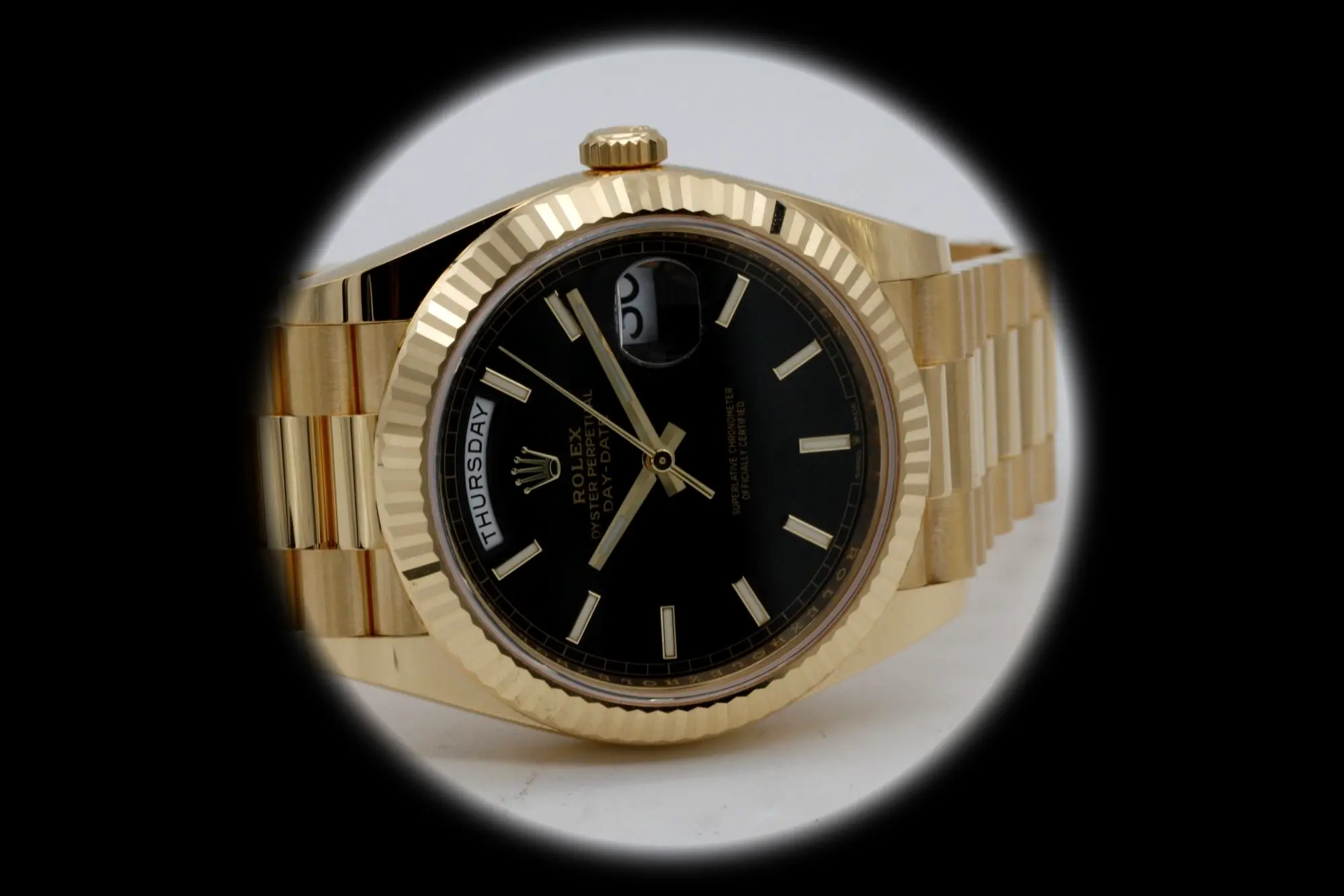 Rolex Day-Date 228238 super clone — bracelet detail