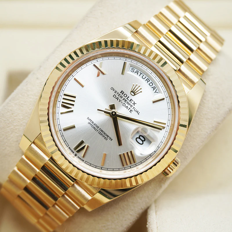 Rolex Day-Date 228238, 40mm, yellow gold plated case