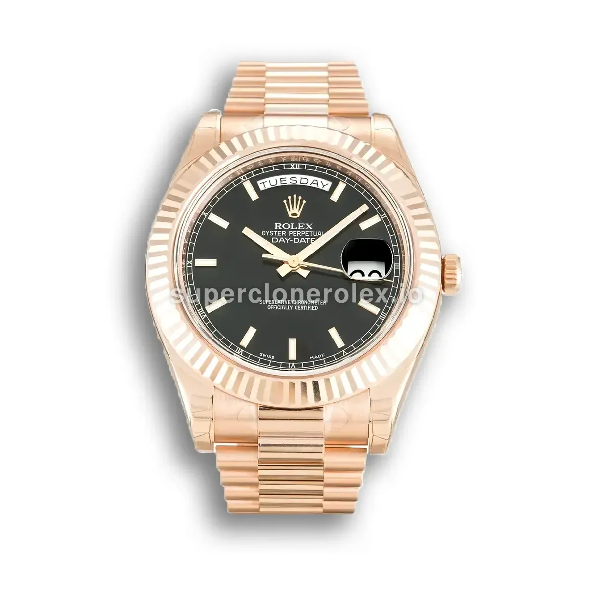 Rolex Day-Date II 218235 40mm Black Dial Watch replica watch