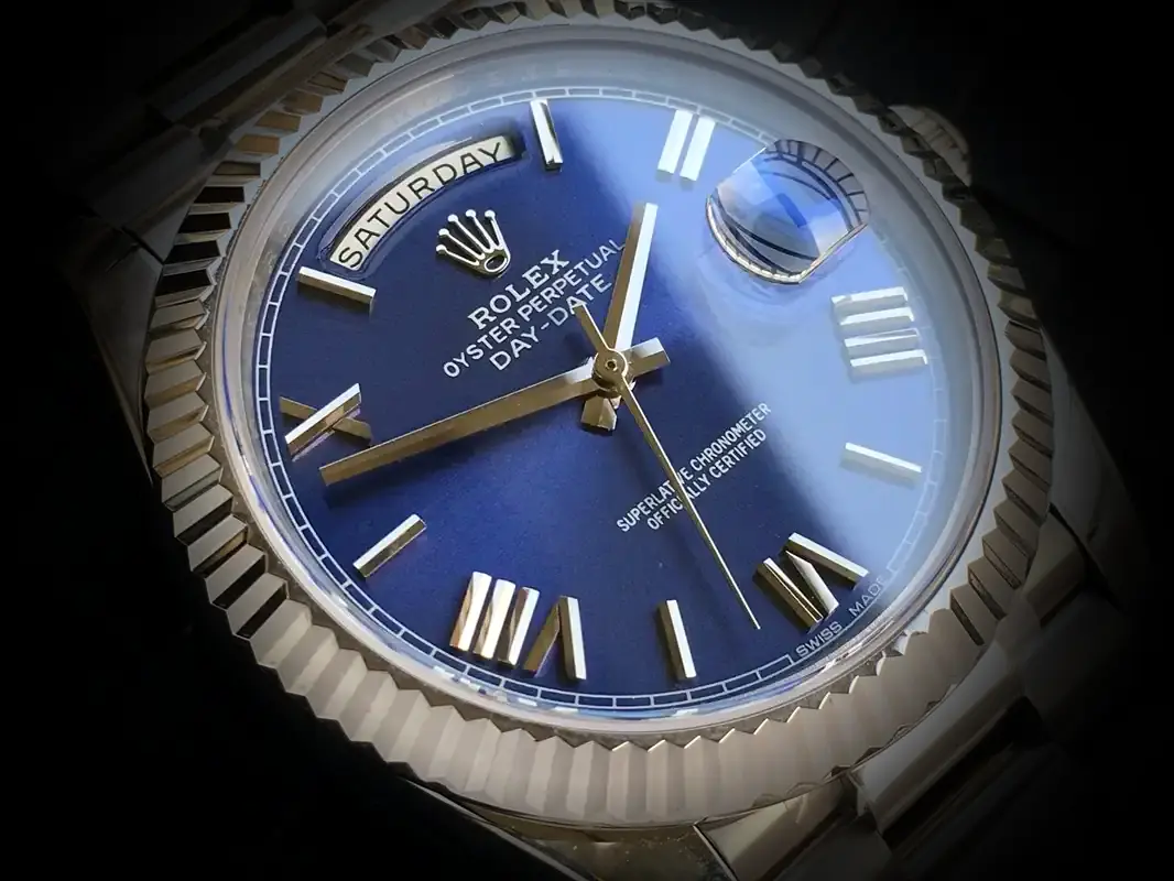 Rolex Day-Date 41985 superclone — side profile