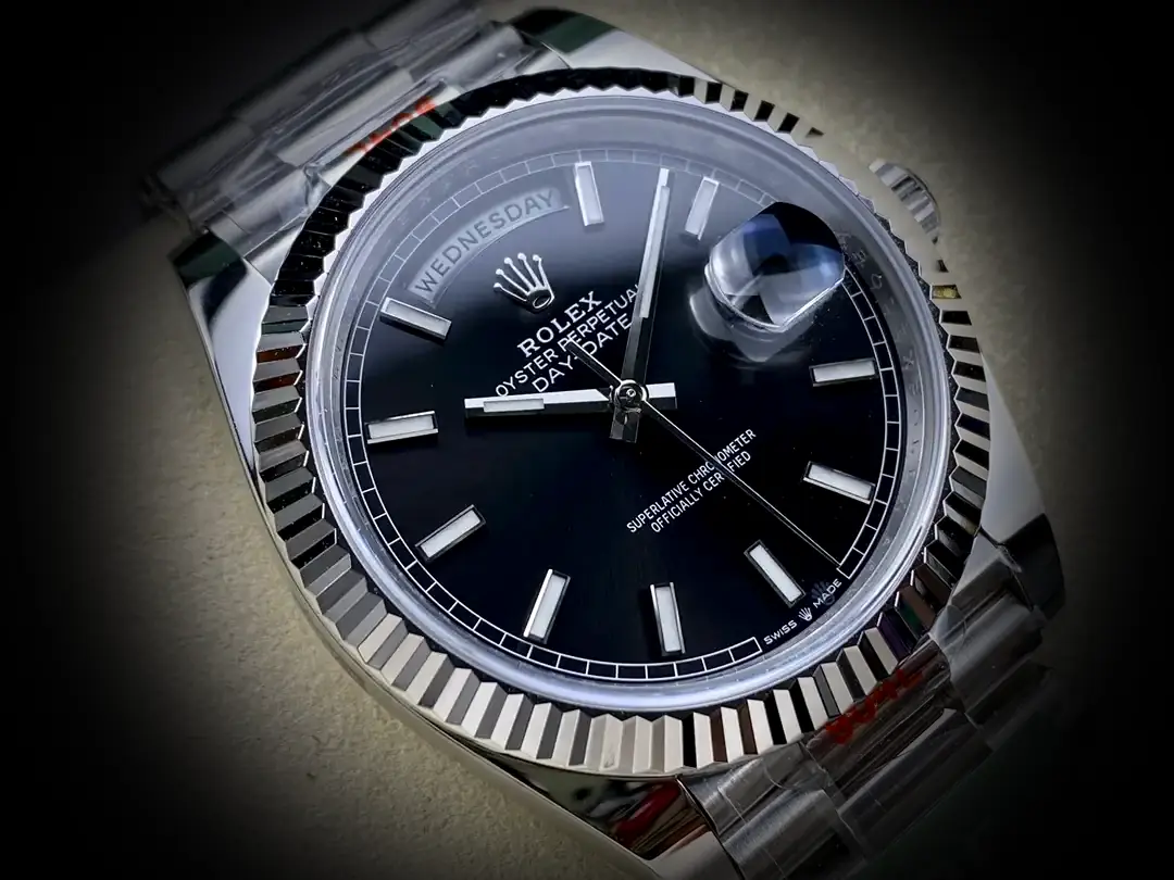 Rolex Day-Date 41985 Swiss replica — side profile