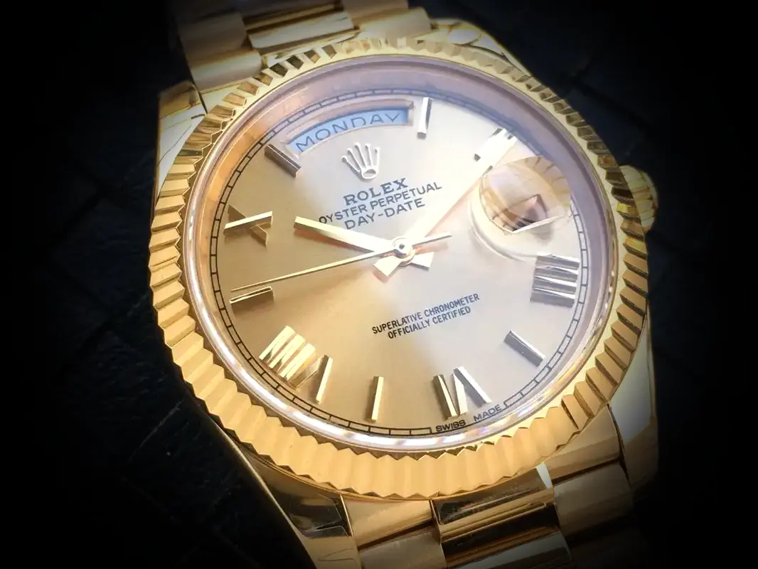 Rolex Day-Date 41985 super clone 36mm — wrist shot