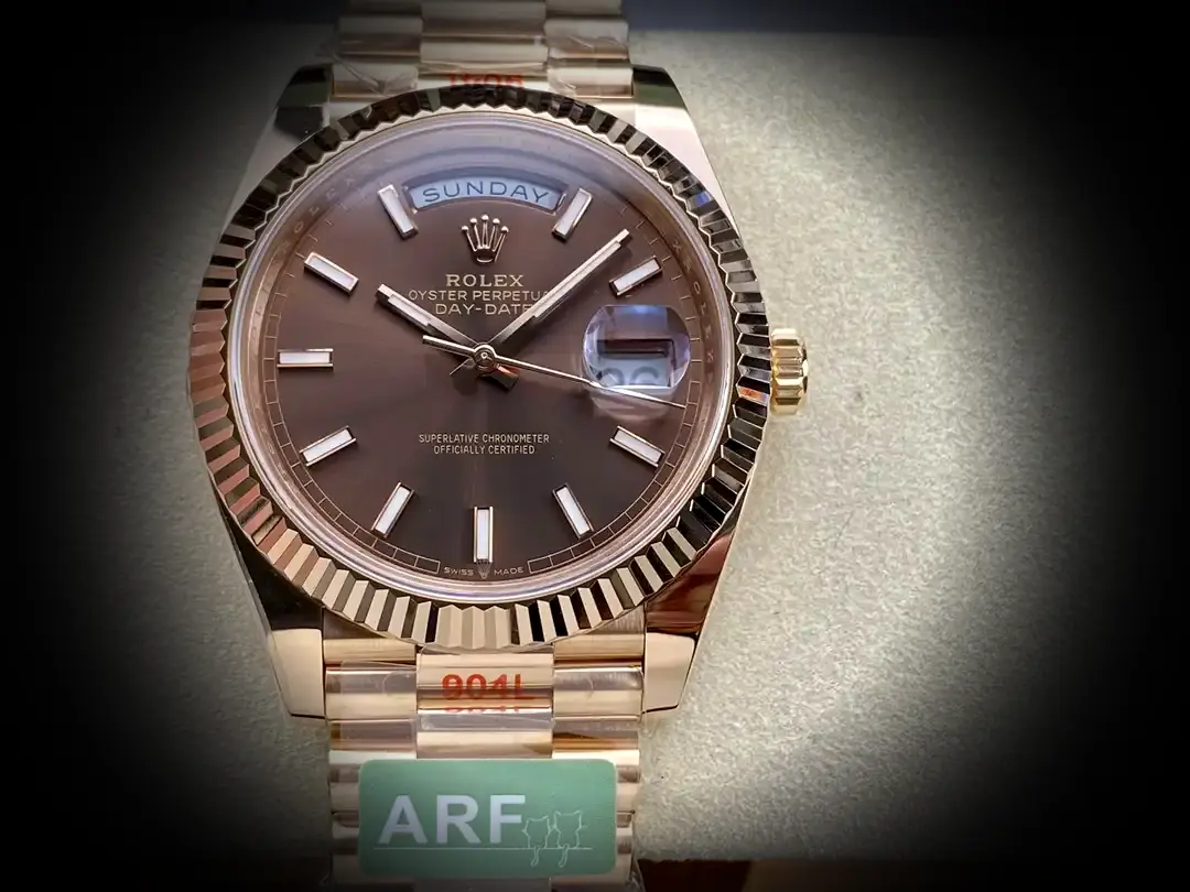 Day-Date 41985 1:1 super clone 36mm — dial close-up