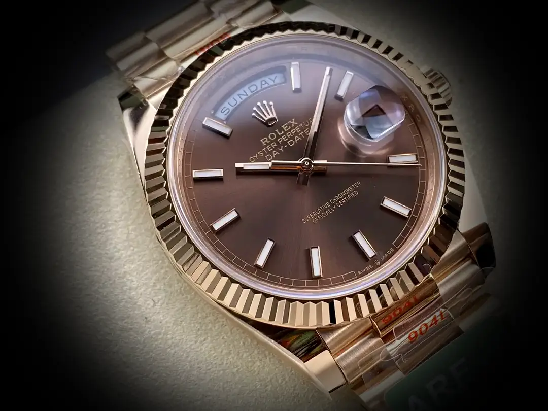 Rolex Day-Date 41985 Swiss replica — side profile