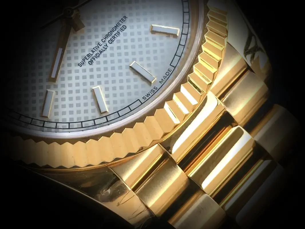 Day-Date 41985 superclone 36mm — wrist shot