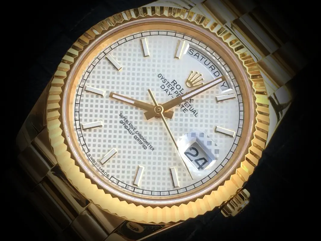 Rolex Day-Date 41985 Swiss clone — bracelet detail