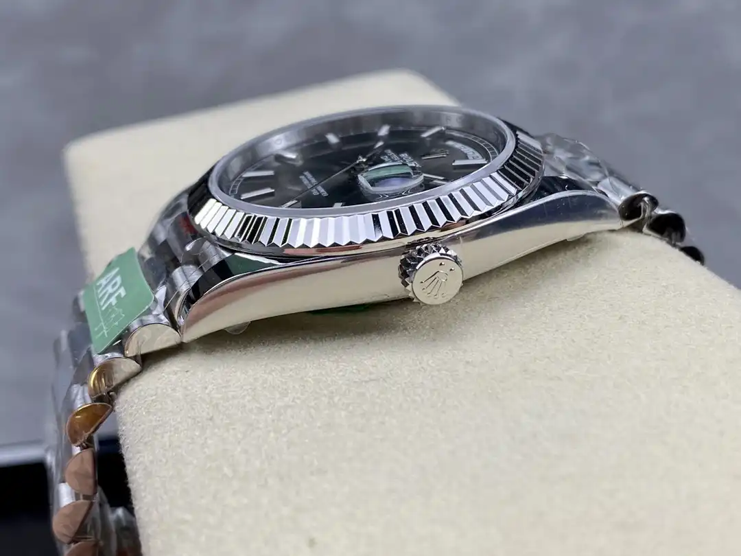 Rolex Day-Date 228239, slate dial, white gold plated case
