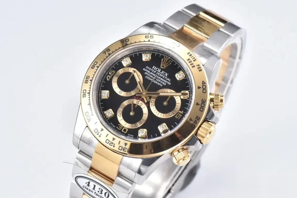 Daytona 116503 eta clone 40mm — crown and case detail