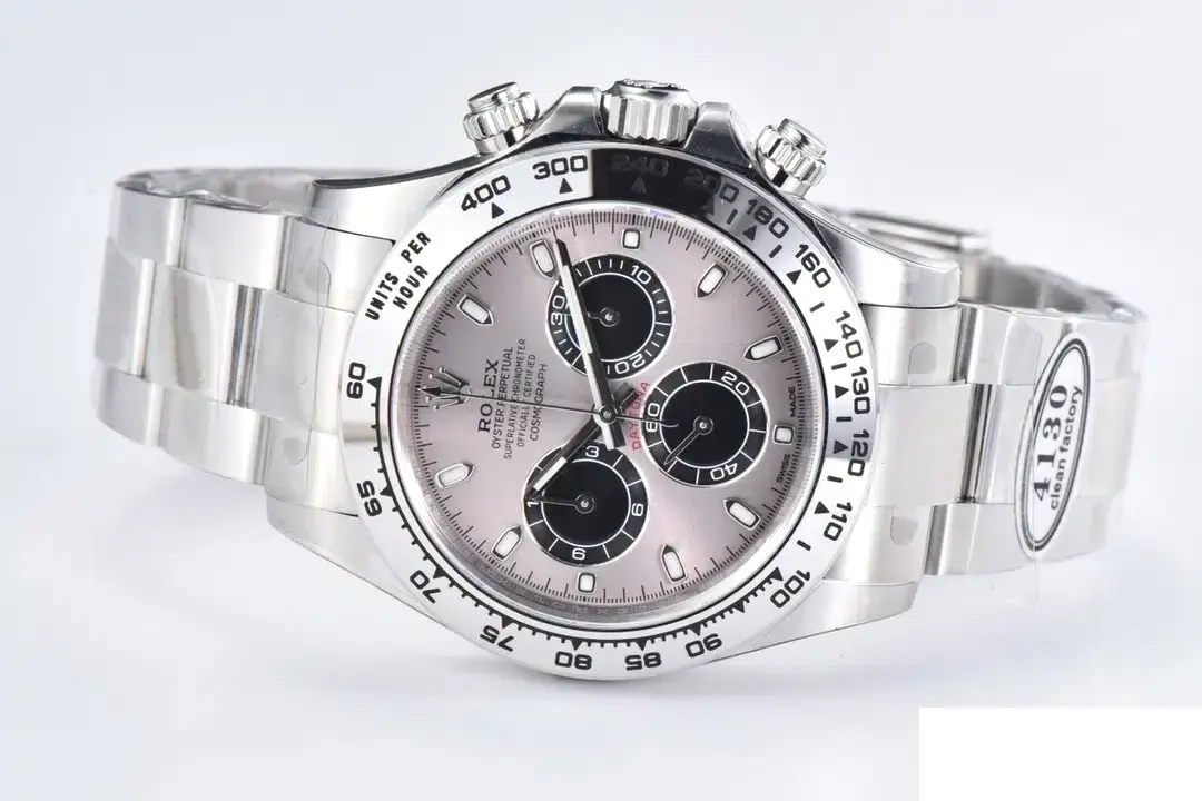 Rolex Daytona 116509 swiss clone black dial — bezel macro