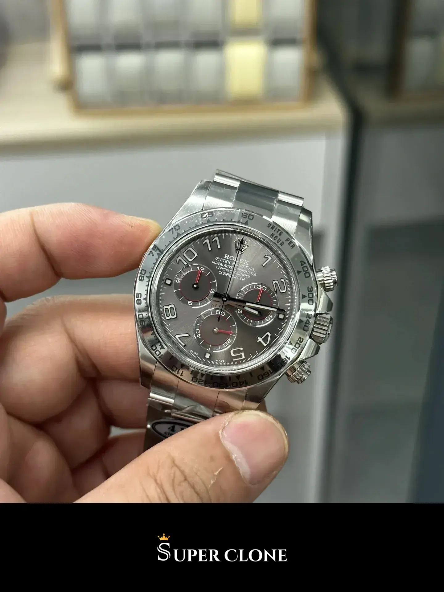 Rolex Daytona 116519 superclone 40mm — dial close-up