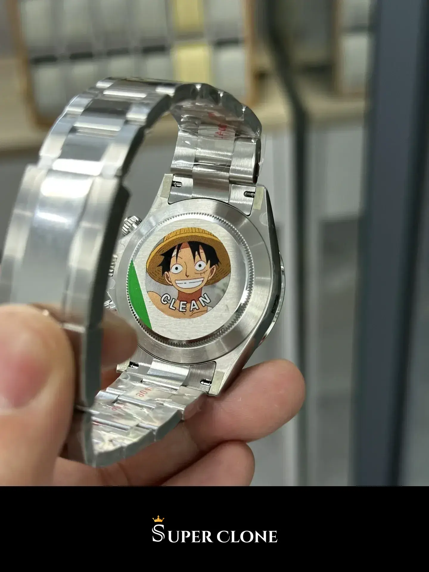 Daytona 116520 super clone white dial — side profile