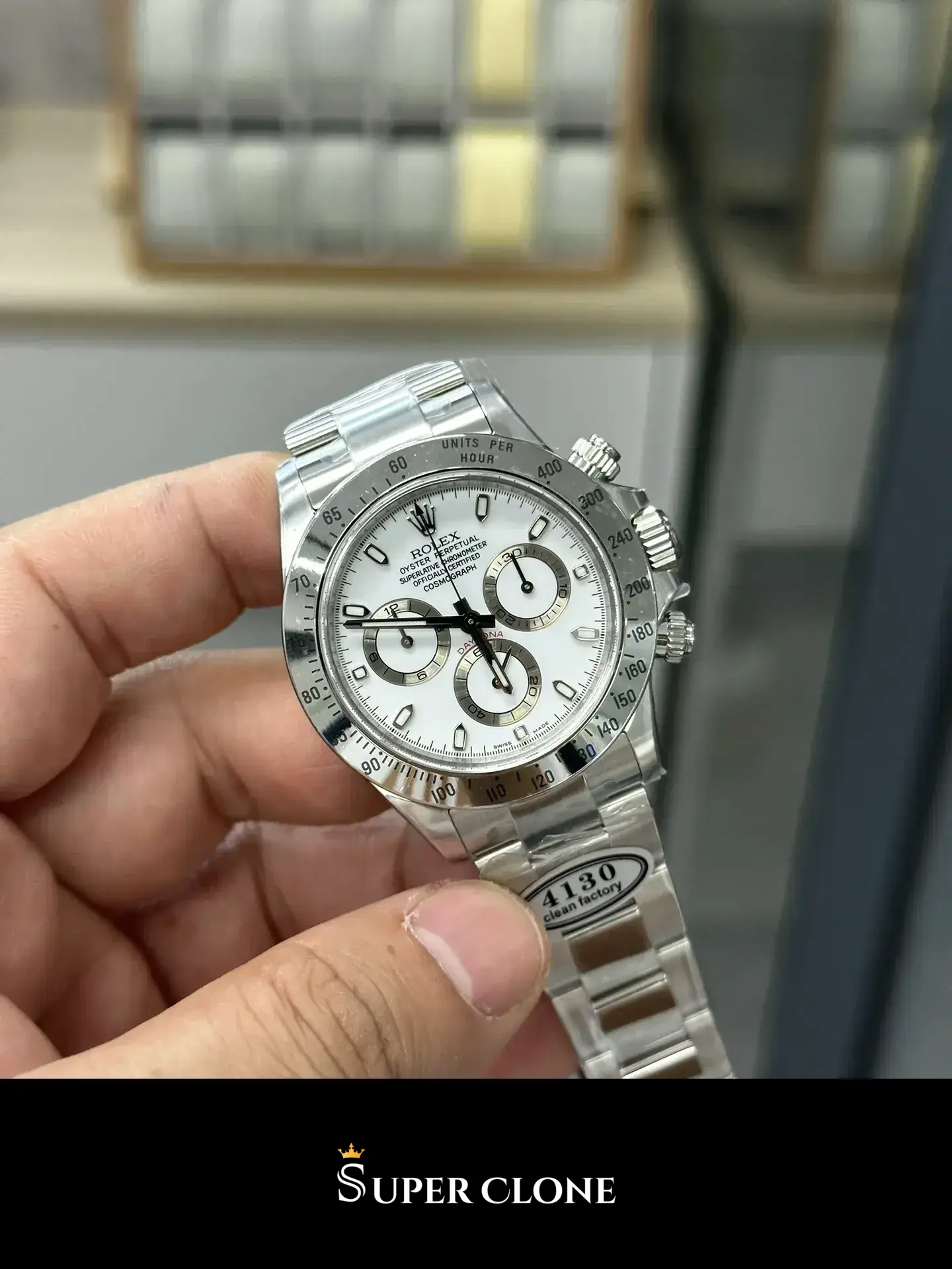 Daytona 116520 swiss clone — wrist shot