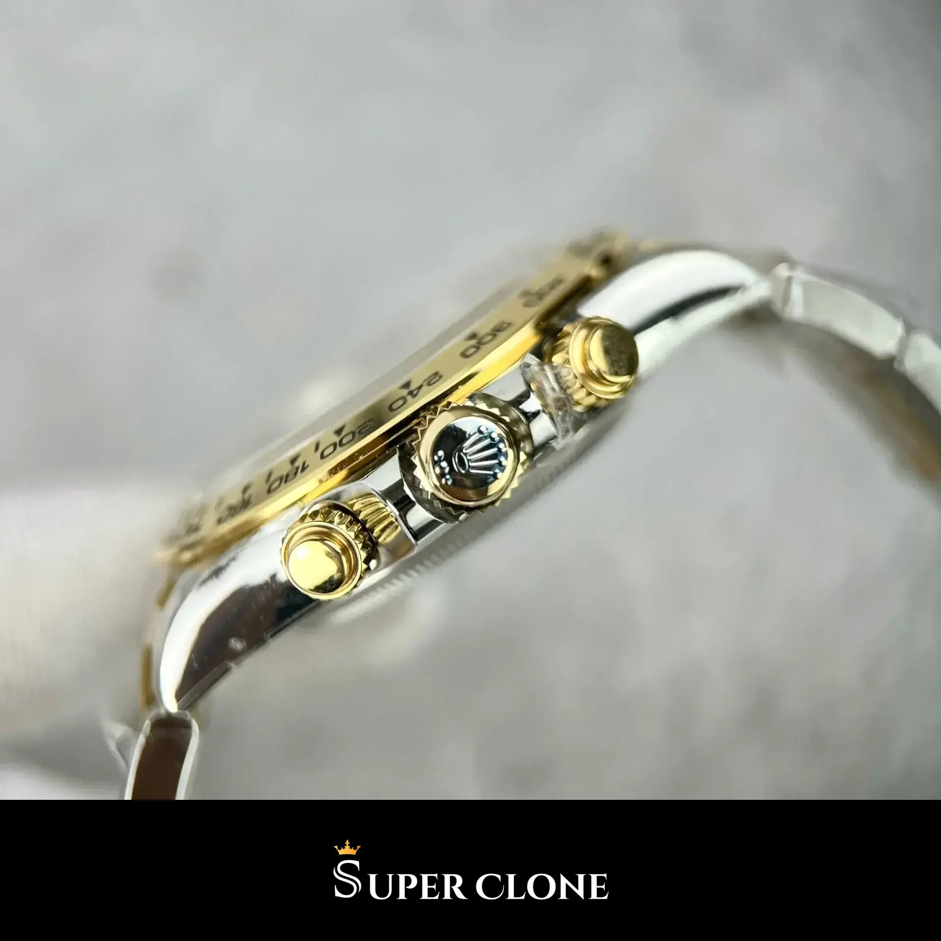 Rolex Daytona 126503 swiss super clone 40mm — crown and case detail