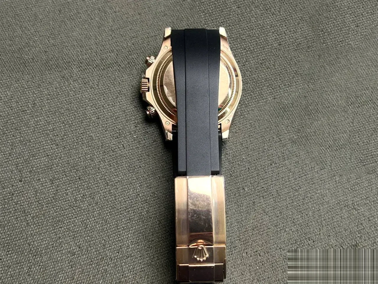 Rolex Daytona 126515LN super clone meteorite dial — caseback detail