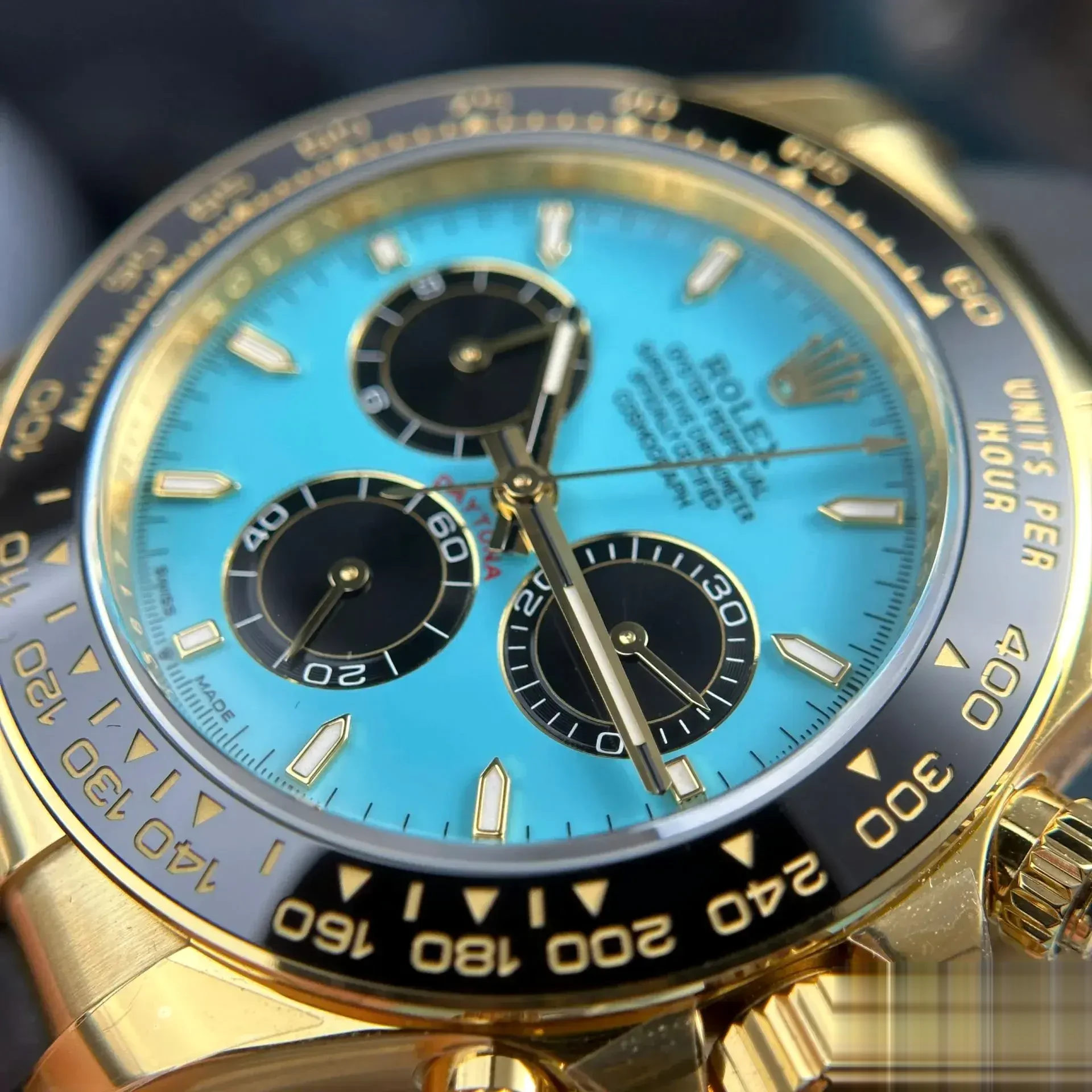 Rolex Daytona 126518LN swiss super clone — bracelet detail