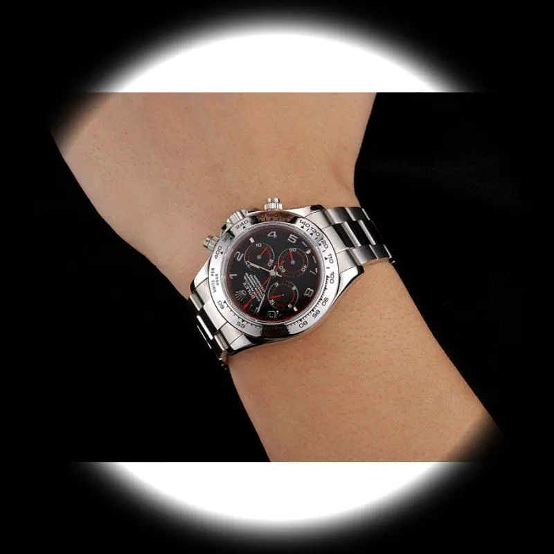 Rolex Daytona 80296 Swiss clone 39mm — crown and case detail