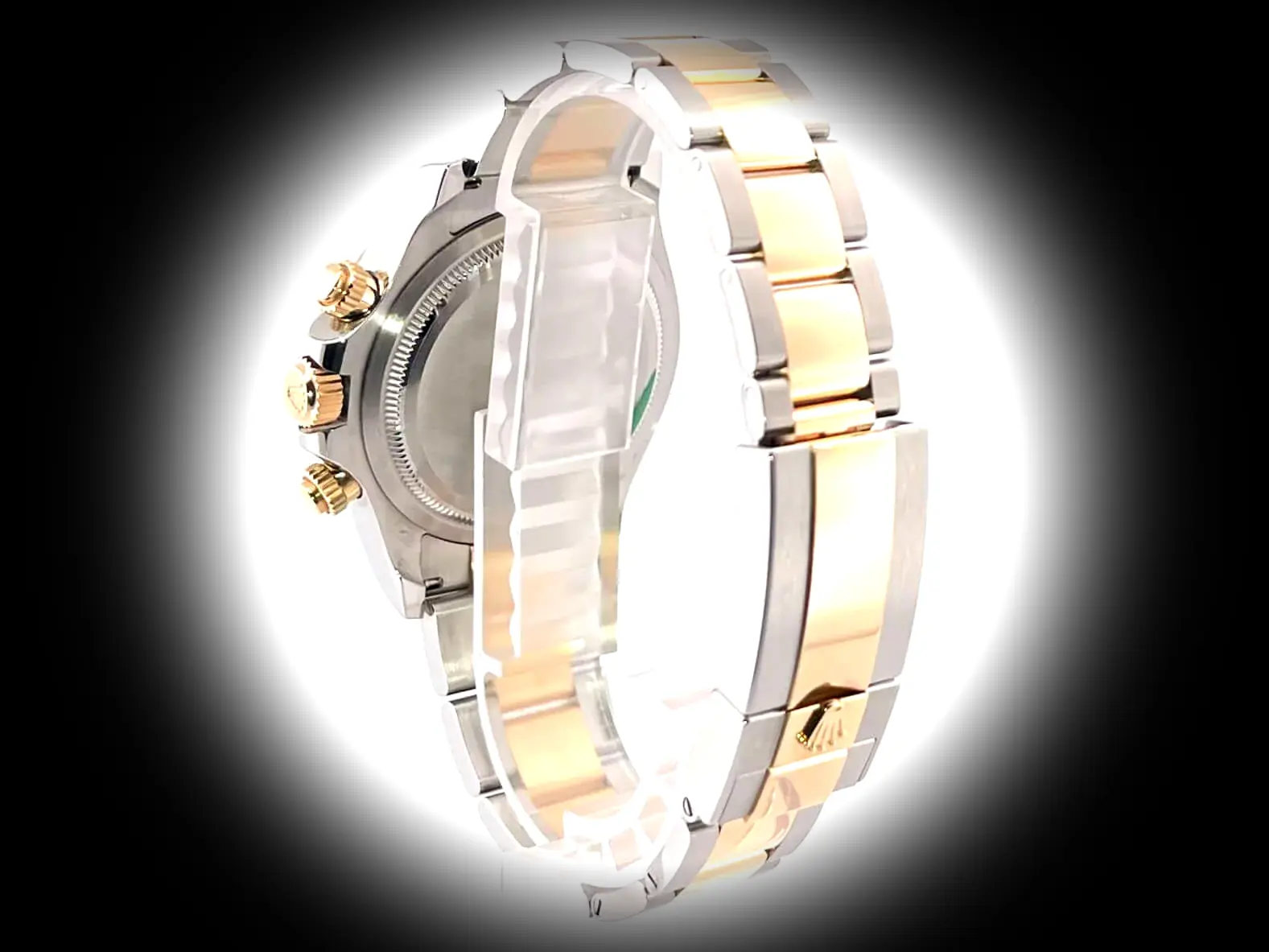 Daytona 126503 super clone golden dial — bezel macro