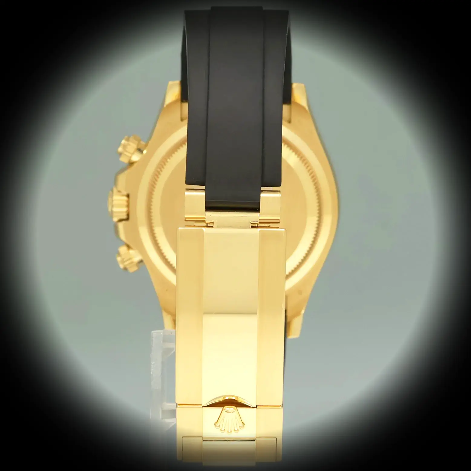 Rolex Daytona 126518LN super clone golden dial — caseback detail