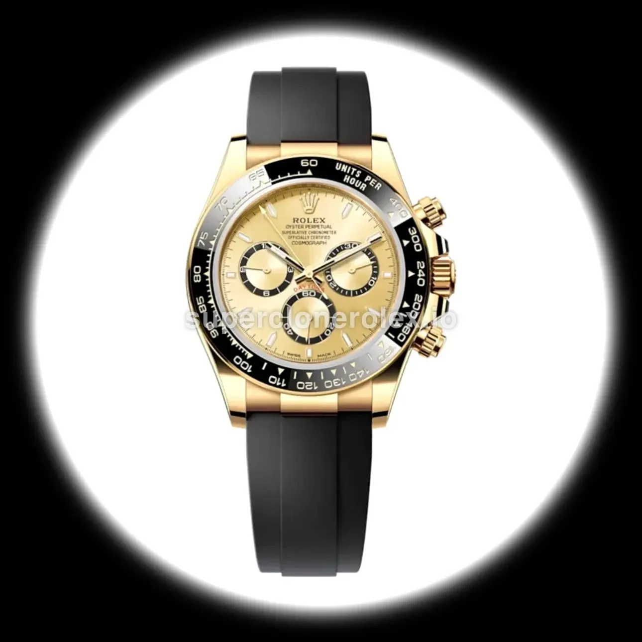 Rolex Daytona 40mm Golden Dial 126518LN Everose replica watch