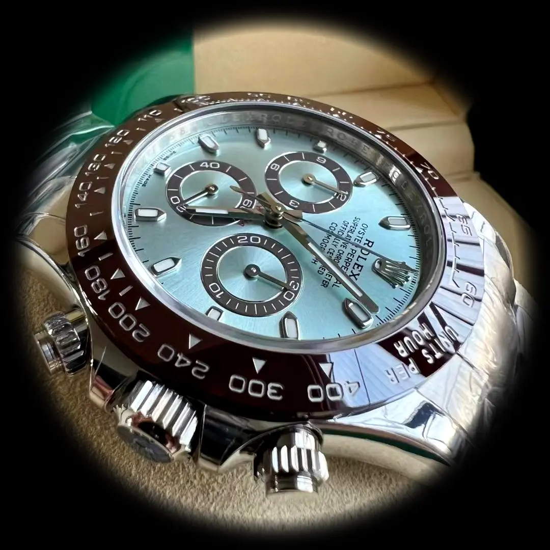 Rolex Daytona 116506 super clone ice blue dial — caseback detail