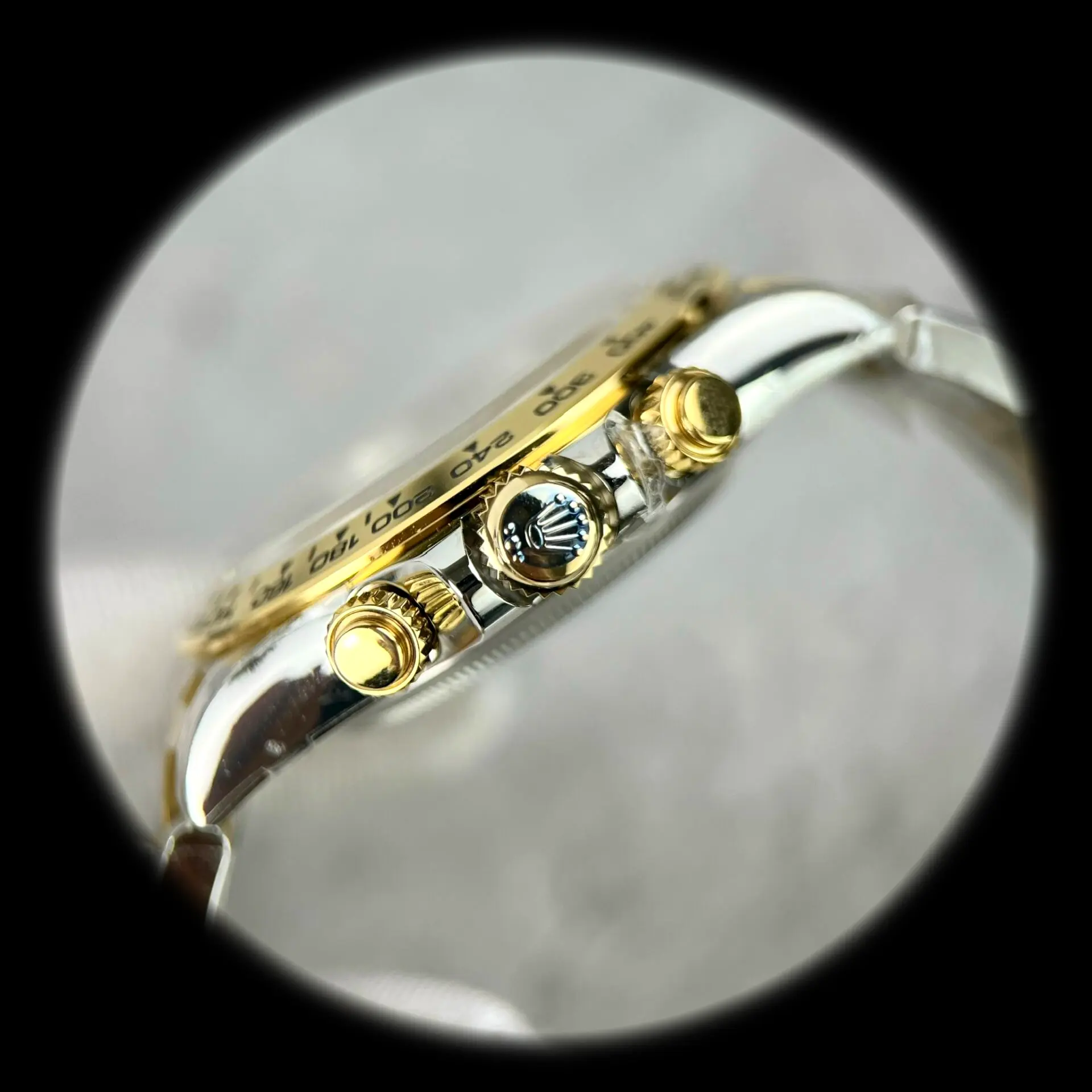 Rolex Daytona 126503 Swiss replica 40mm — crown and case detail