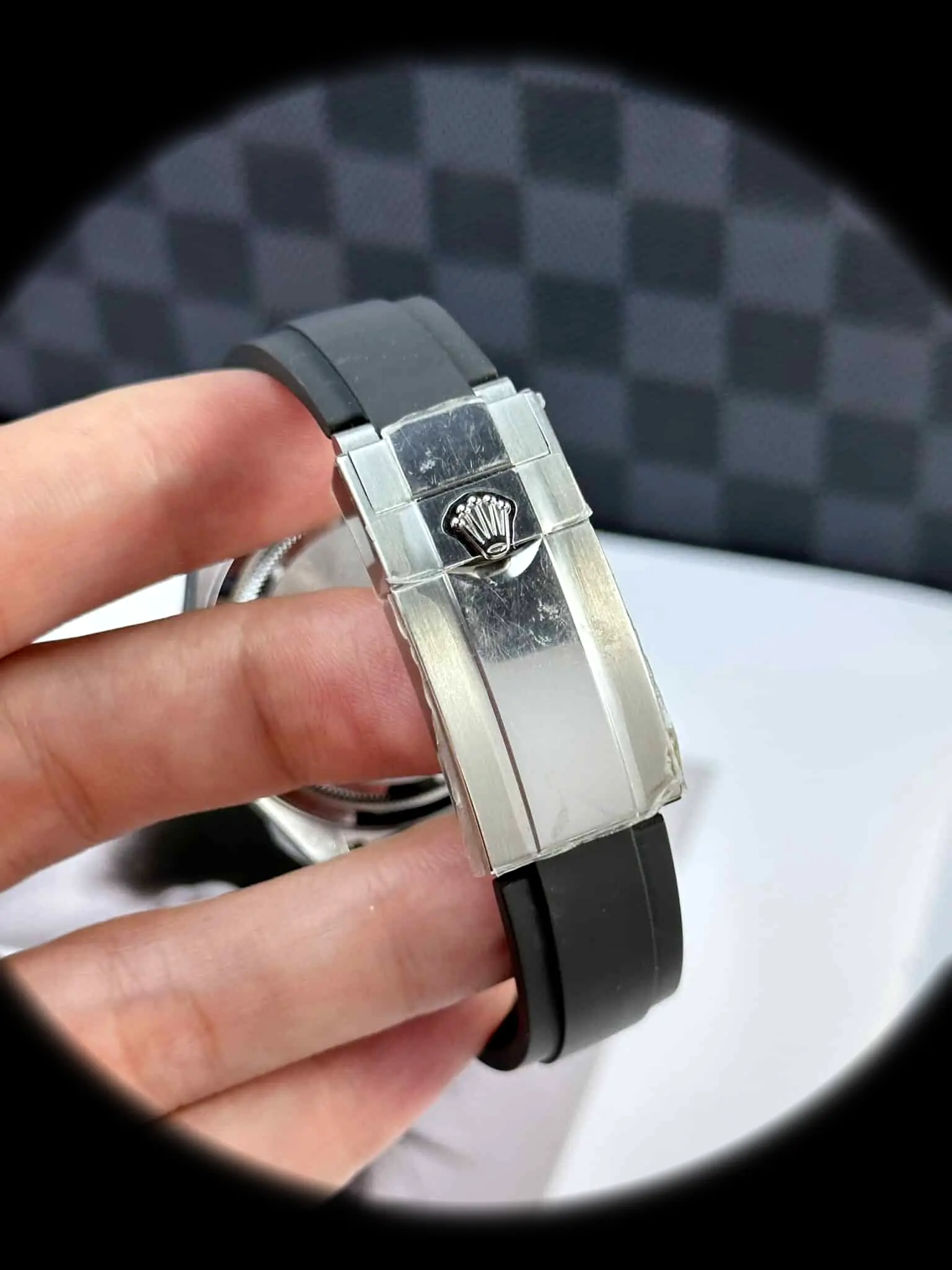 Rolex Daytona 126519LN Swiss clone — dial close-up