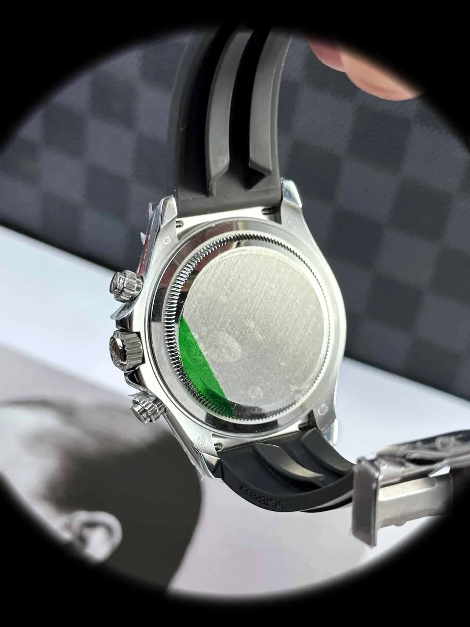 Rolex Daytona 126519LN super clone bright black dial — angled view