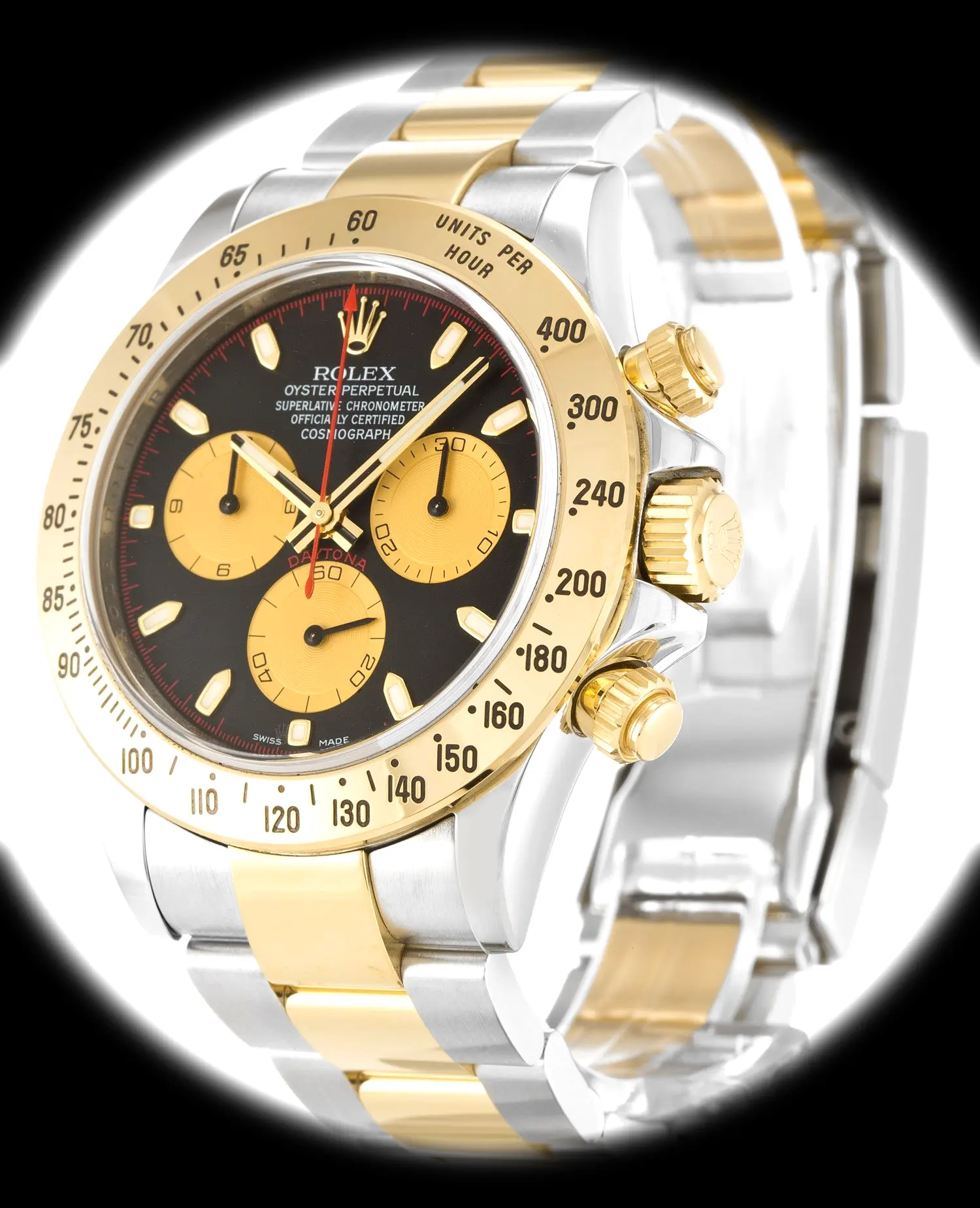 Daytona 116523 super clone 40mm — dial close-up