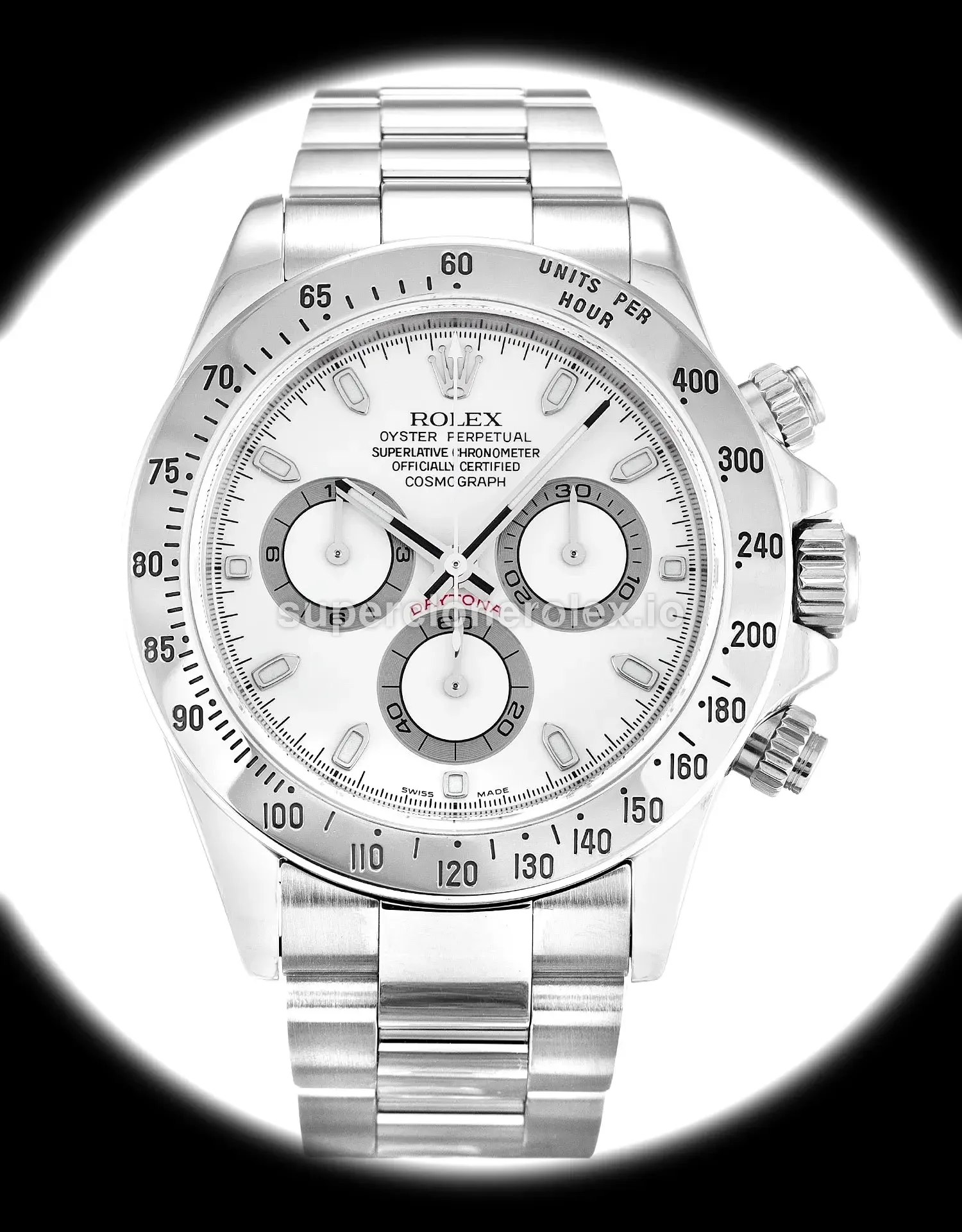 Rolex Cosmograph Daytona 116520 White Dial 40mm replica watch
